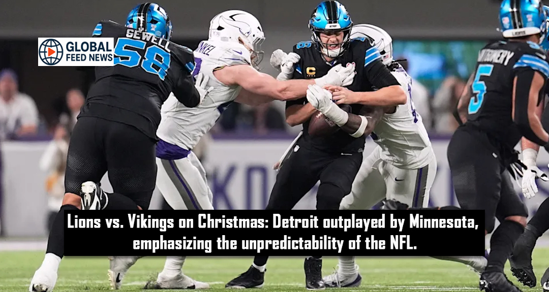 Lions vs. Vikings on Christmas: Detroit outplayed by Minnesota, emphasizing the unpredictability of the NFL.