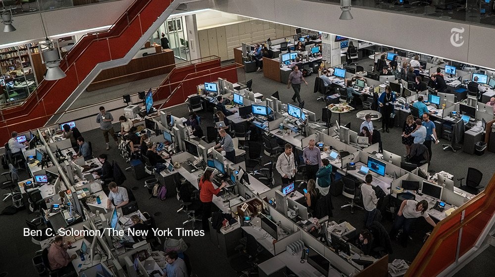 New York Times newsroom interior