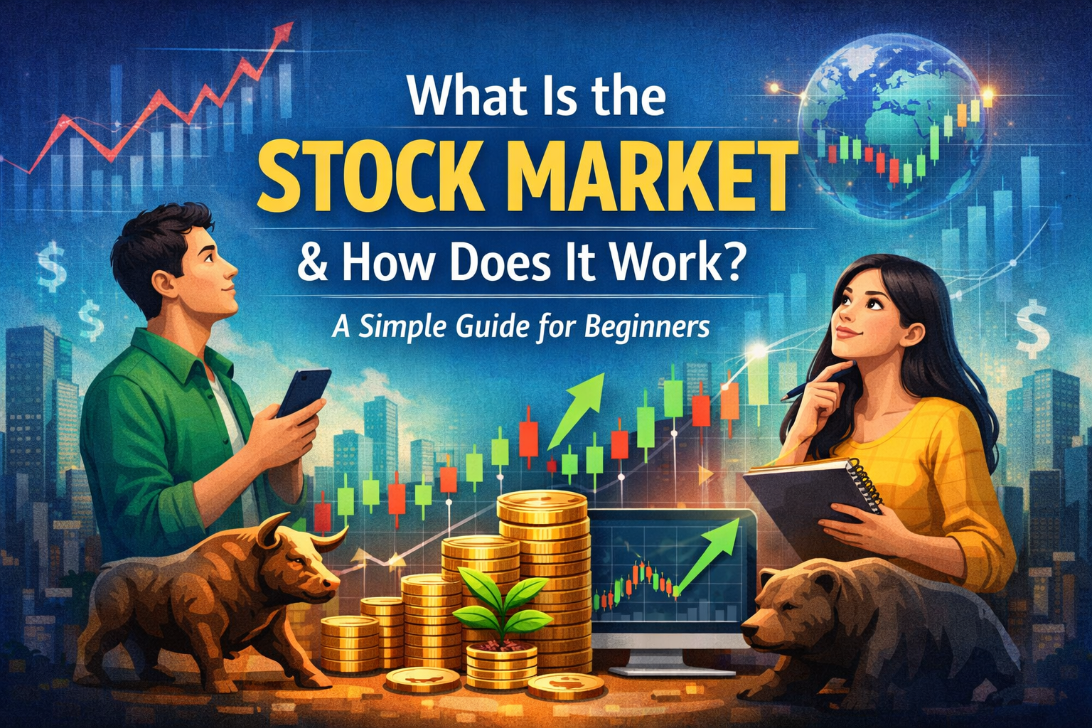 What Is the Stock Market and How Does It Work? A Simple Guide for Beginners (2026).
